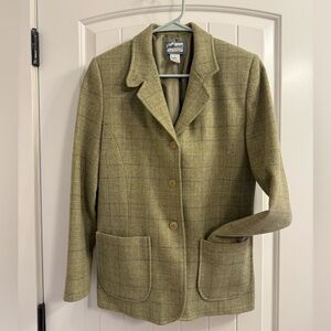 Pendleton Women's Olive Plaid Blazer/Coat
